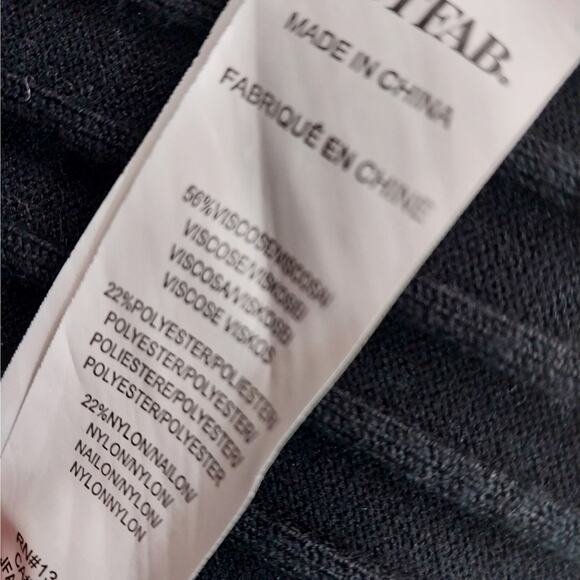 JUSTFAB! ULTRA BLACK RIBBED DUSTER LENGTH CARDIGAN, LONG SLEEVE SWEATER! SZ S - Picture 11 of 13